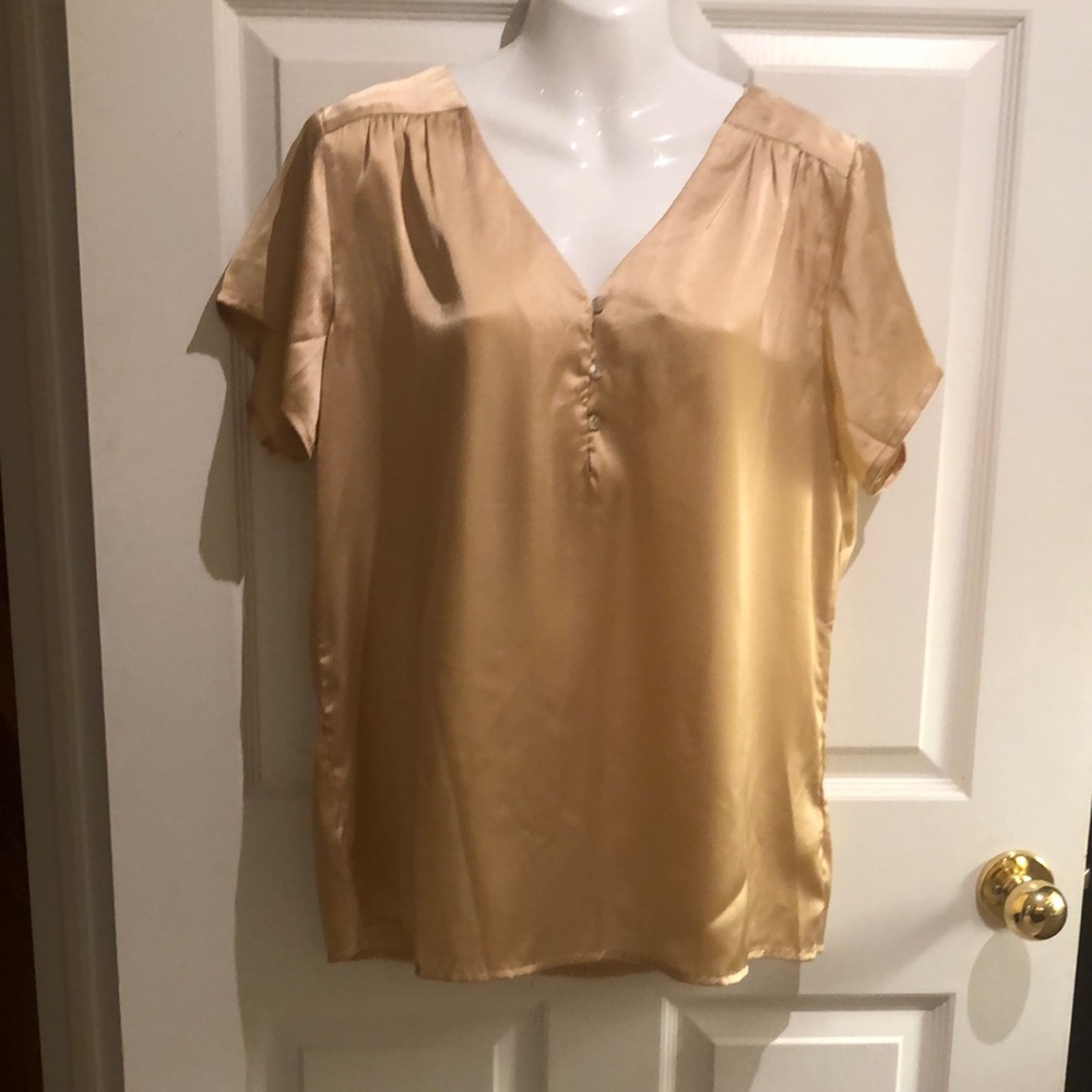 Elegant Gold Women's Top